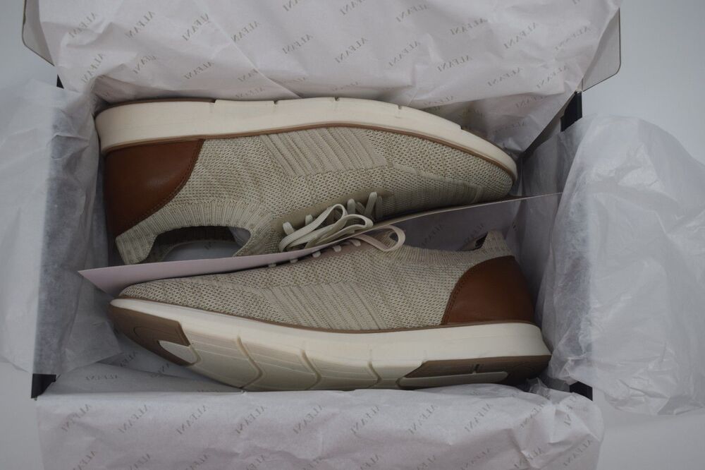 Alfani Lambertt Knit Sneakers Mens 10.5 Hummus Beige Brown Casual Shoes New/Box